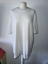 Primark Men’s White Ribbed Short sleeve top T-shirt Size 2XL Regular Fit