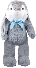 Giant grey plush bunny easter - grey,