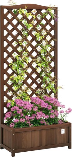 Trellis planter box - box, garden