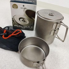 Snow Peak Solo Set Extreme Titanium SCS-004T Lightweight Cookset Rare Excellent