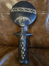 African sculpture Akuaba , ritual fertility doll.  Ashanti people in Ghana. 32cm