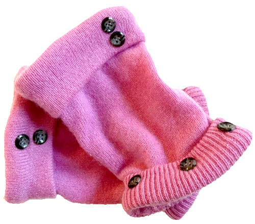 Fingerless gloves pink - gloves,
