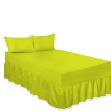 Extra Deep Fitted Valance Sheet Single Double King Super King Sizes Bed Sheets.