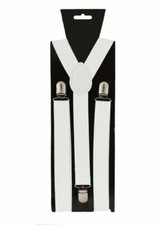ADJUSTABLE BRACES MENS WOMENS UNISEX TROUSER ELASTIC Y-BACK SUSPENDERS CLIPON