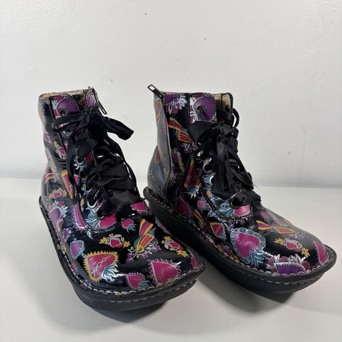 Alegria flat boots leather - alegria,