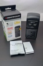 Monster Power Core Protected Socket with 2 USB Charging Ports  100 Surge Black