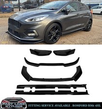 FOR FORD FIESTA ST& ST-LINE MK8 GLOSS BLACK KIT BODYKIT DIFFUSER SPLITTER SKIRTS