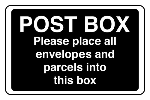 Post box please place all - please,