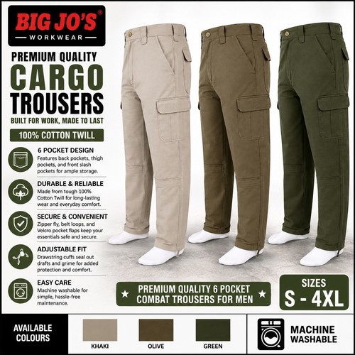 Mens cargo combat - cargo, trousers