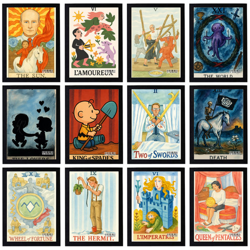 Vintage tarot cards - tarot, poster