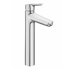 Roca Tall Tap Basin Mixer High Spout Cold Start Chrome Modern Bathroom Tap Malva
