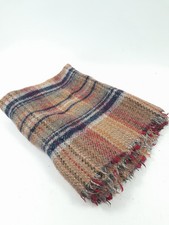 Vintage 100% Wool Small Tartan Picnic Blanket - Throw - Pre-Loved GB Made