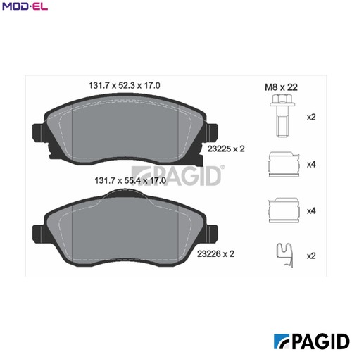 Brake pad set disc - brake,