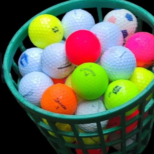 Assorted golf balls - balls, count