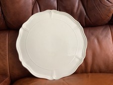 Wedgewood Cream Queens Ware Cake Serving Plate 12x12 Inches Good Condition