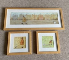 3 framed Sam Toft prints