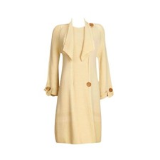 1920s Vintage Hand Knitted Coat - Tie Collar Detail