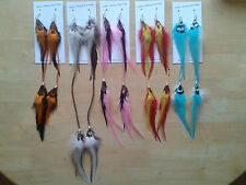 Celebrity Long Fashion Feather Earrings In Gold, Silver & 925 Silver Hand Made