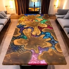30"x60" Epoxy Resin Mix Dining