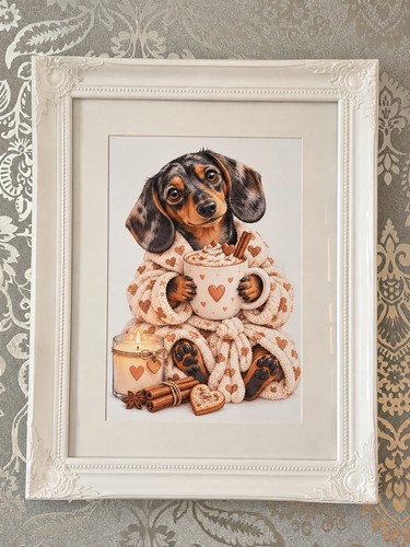 Dachshund puppy wall art - dachshund,