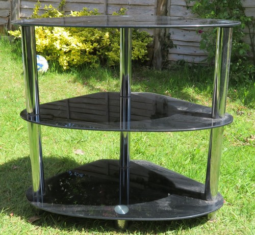 Black glass heavy - duty, tier