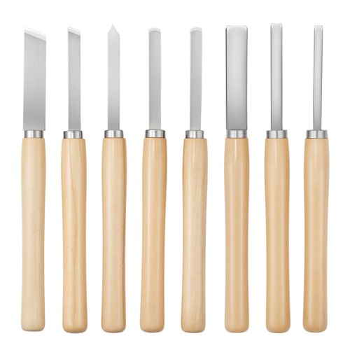 Vevor 8pcs wood lathe - 8pcs, chisel