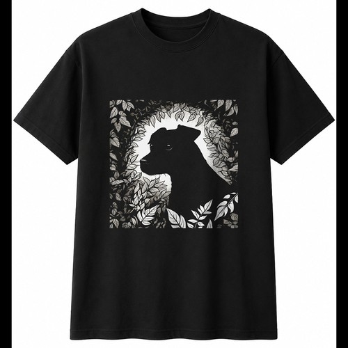 Botanical patterdale terrier - botanical,