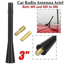 8cm Universal Black Car Mini Aerial Bee Sting Mast Antenna Ariel Arial Stubby UK