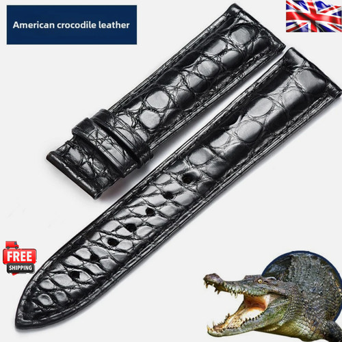 Crocodile leather strap - crocodile,