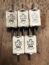 JOBLOT OF 5 ETI 200A FUSES