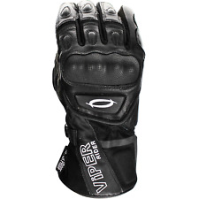 Motorcycle Motorbike Gloves Reinforced Knuckle Thermal Winter Leather CE VIPER