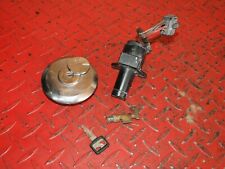 Lock set fuel cap ignition