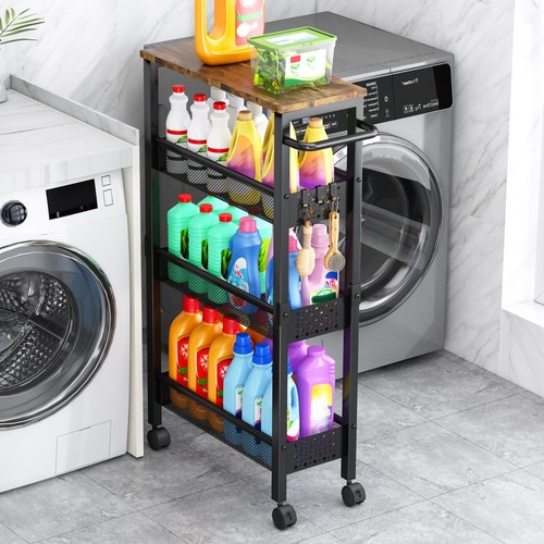 Utility slim storage cart - cart, with