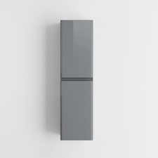 Bathroom Cabinet Cupboard Tallboy Tall Grey Soft Close 1400mm Furniture