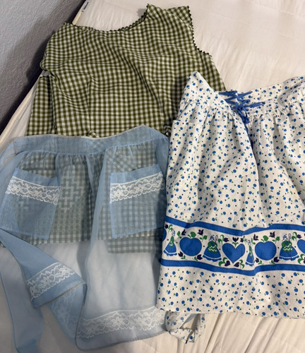 Lot vintage aprons sheer - 3,
