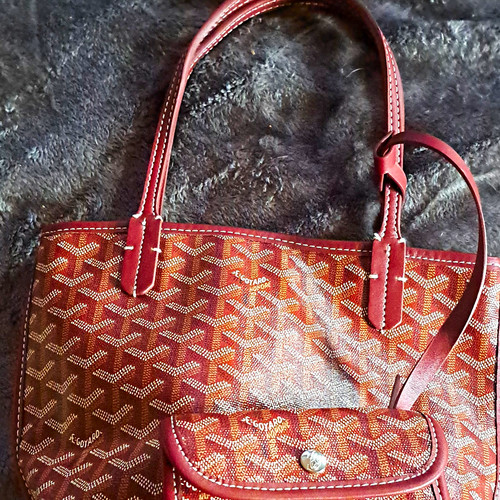Goyard brown goyardine tote - brown,