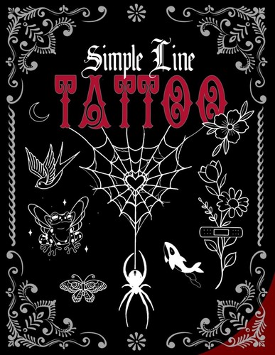 Simple line tattoo design - simple,