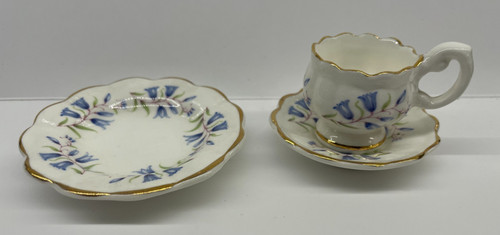 Vintage staffordshire bluebell - vintage,