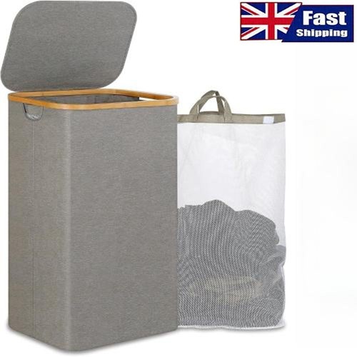 110l slim laundry hamper with - hamper,