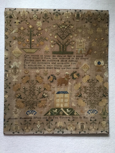 Antique sampler 1838 - antique,