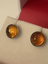 Baltic amber 925 studs - amber,