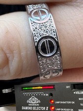 Real Iced Moissanite Eternity