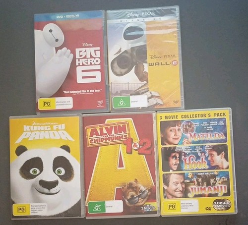 Dvds big hero wall e - 6,wall, e,kung
