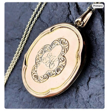 Antique 9ct ROSE GOLD LOCKET -
