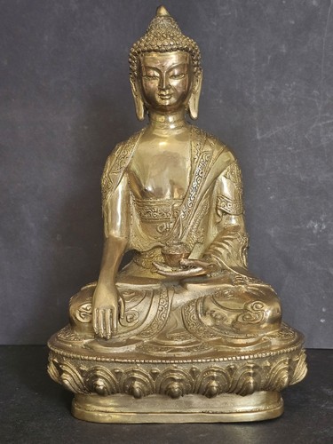 Vintage brass shakyamuni - vintage,