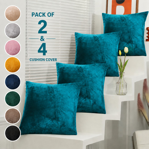 Velvet cushions filled - cushions, or