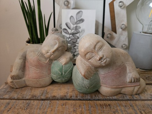 Vintage asian wooden hand - wooden,