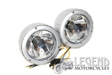 Universal Twin Headlight Unit Billet Alloy Motorbike Streetfighter Bandit D6-02