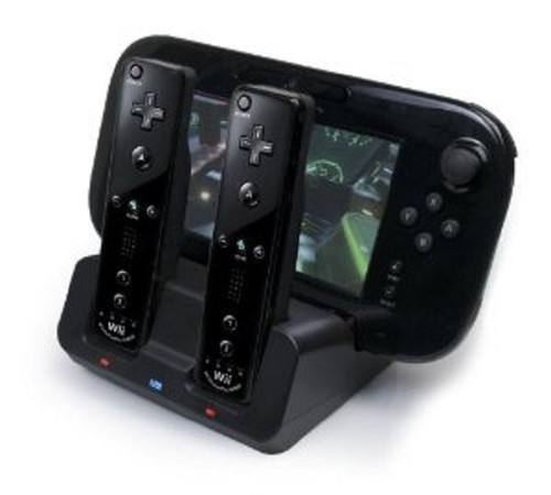Black dual docking station - station, +