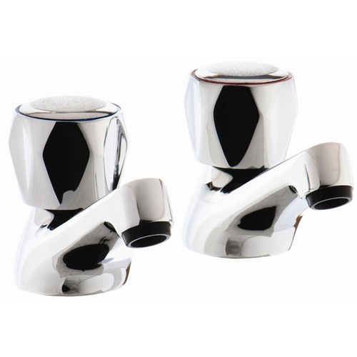 Bathroom bath taps pair chrome - bath,